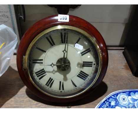 A Postman's Alarm Wall Clock With Circular Dial