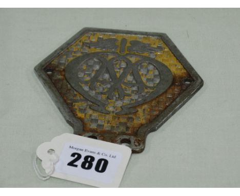 A Vintage A.A. Automobile Badge