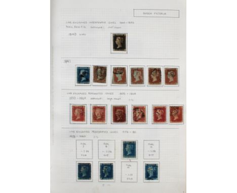 Philately interest - well curated collection of Great Britain postage stamps, Queen Victoria to Queen Elizabeth II comprising