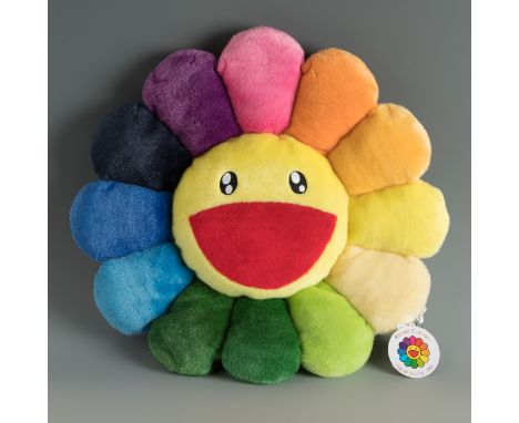 TAKASHI MURAKAMI (Tokyo, 1962)."Flower cushion.Soft sculpture. Limited edition.Official cushion of KaiKai Kiki Co. Ltd.With l