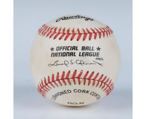 This official NL baseball is signed by Hall of Famer Chipper Jones. This item comes in an acrylic display box that measures 3
