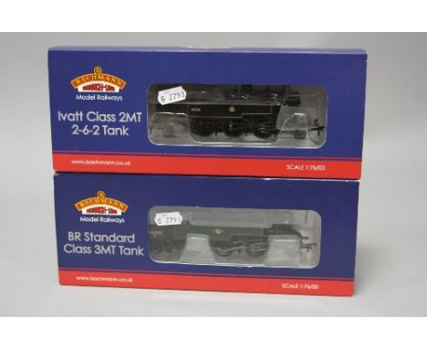 TWO BOXED BACHMANN OO GAUGE TANK LOCOMOTIVES, Class 2MT No.41310 (31-457) in B.R. black livery and Class 3MT No.82030 (31-976