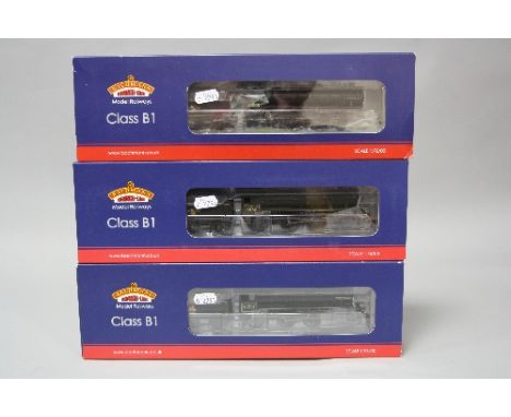 THREE BACHMANN OO GAUGE CLASS B1 LOCOMOTIVES, 'Gazelle' No.61003 (31-713), 'A. Harold Bibby' No.61250 (31-714) and No.61180 w