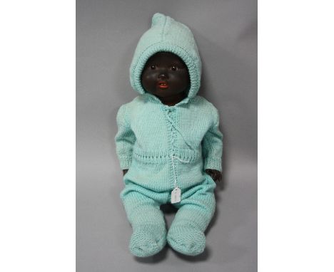 AN ARMAND MARSEILLE BISQUE HEAD BABY DOLL, nape of neck marked 'A M Germany 351. 9. K' sleeping eyes (some wear), open mouth 