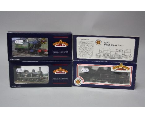 THREE BOXED BACHMANN OO GAUGE TANK LOCOMOTIVES, 'Prairie' No.4557 (32-129), Class J72 No.69022 (31-059) and VI No.67664 (31-6