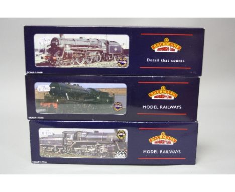 THREE BOXED BACHMANN OO GAUGE LOCOMOTIVES, Class 4MT No.76053 (32-950), Class 5MT No.73030 (32-503) and WD Austerity No.90423
