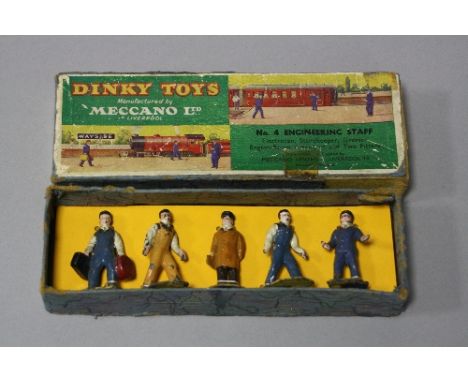 ASSORTED DINKY TOYS FIGURES, six figures from assorted sets, in playworn condition with some paint loss and wear contained in