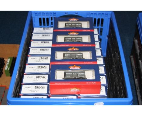 A QUANTITY OF BOXED BACHMANN OO GAUGE OPEN WAGONS, mixture of 5, 7 and 8 Plank open wagons, assorted owners and liveries (31)