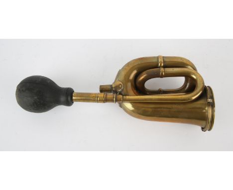 Joseph Lucas Ltd(Birmingham)| N0 38 " King of The Road " with registered No, Vintage Veteran brass and rubber bulb Car horn w