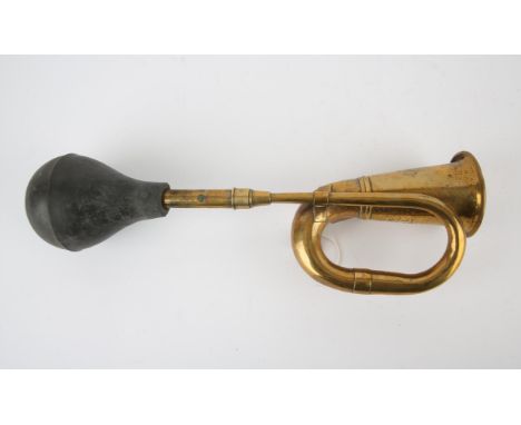 Vintage Veteran brass and rubber bulb car horn