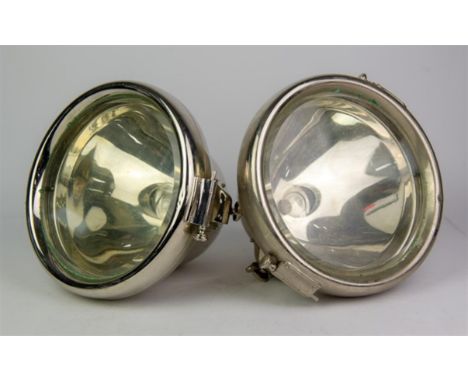 Ca.vandervell - Pair of Large Electric Car headlights, model f (2). 