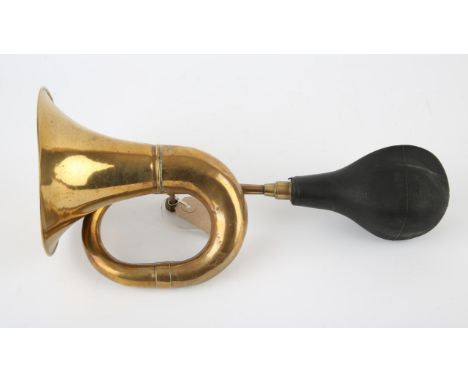 Vintage Veteran brass and rubber bulb car horn