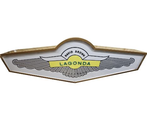 Lagonda - Aston Martin, Original large David Brown sign from AML. This is a unique and rare item that would have been only gi