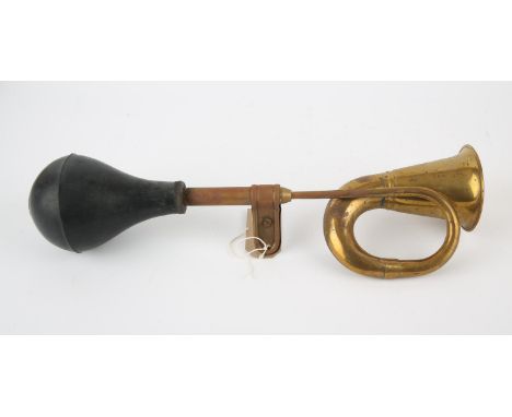 Vintage Veteran brass and rubber bulb car horn