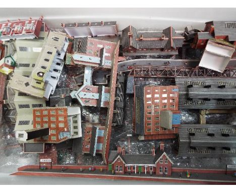 Model Railway Scenics - a large quantity of completed good OO scale card buildings