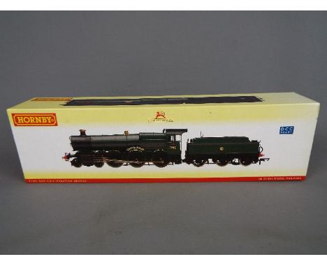 Hornby - an OO gauge locomotive and tender DCC Ready, GWR green livery op no 6800 Hardwick Grange, # R 2402, appears nm or m 