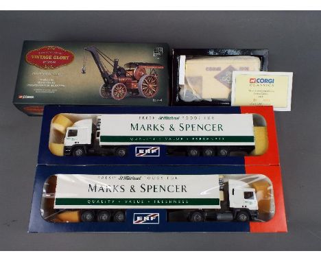 Tekno, Corgi - Four boxed diecast vehicles in various scales. lot includes, Corgi Limited Edition 'Going for Gold' Bedford Pa