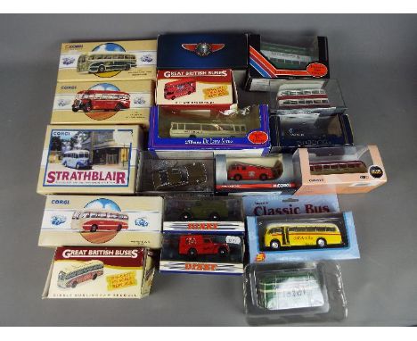 Corgi, Atlas Editions, EFE, Matchbox Dinky, Others - 18 diecast model vehicles in various scales. Lot includes Atlas Editions