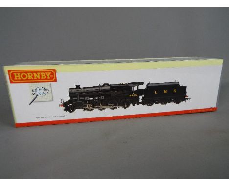 Hornby - an OO gauge locomotive and tender Super Detail, LMS black livery op no 8453, # R 2394, appears excellent in poly inn