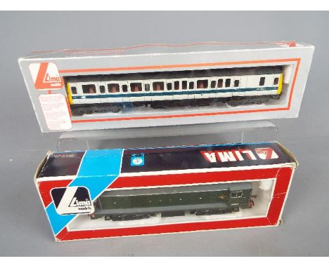 Lima - two OO gauge diesel electric locomotives comprising class 20 op no D8004 # 205158 MWG and op no TDB975023, # 305640A41