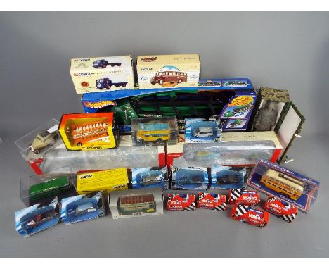 First Gear, Corgi, Hot Wheels  - Over 20 boxed diecast vehicles in various scales. lot includes First Gear 1:64 scale Interna