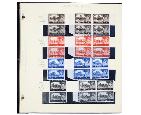 Postage stamps. An extensive collection of Great Britain QEII, unmounted mint, definitives and commemoratives, including high