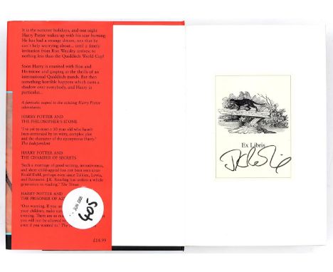 Rowling (J K) - Harry Potter and the Goblet of Fire, first edition re-printed, signed by J K Rowling on a bookplate on the en