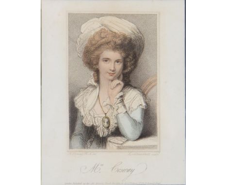 John Samuel Agar (1773-1858) after Richard Cosway - The Right Honourable George Rose,&nbsp;stipple engraving, later hand colo