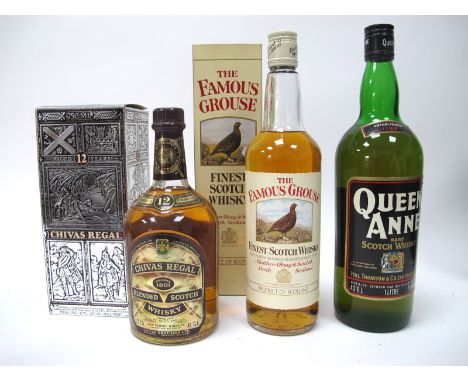 Whisky - Chivas Regal Blended Scotch Whisky, 75cl, 43% Vol, in carton; The Famous Grouse Finest Scotch Whisky, 75cl, 40% Vol,