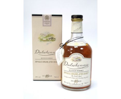 Whisky - Dalwhinnie Single Highland Scotch Whisky 15 Years Old, 75cl, 43% Vol, in carton.
