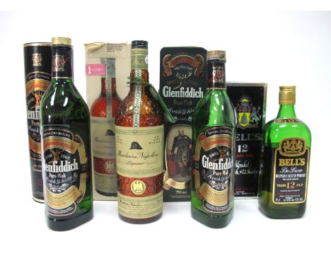 Whisky - Glenfiddich Special Old Reserve Single Malt Scotch Whisky, 1 litre, in carton; Mandarine Napoleon Liqueur, 1 litre, 