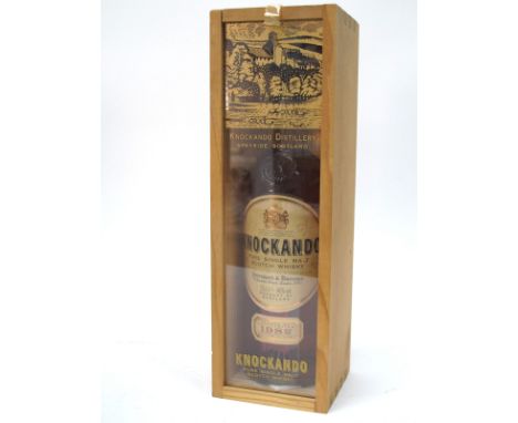 Whisky - Knockando Speyside Pure Single Malt Scotch Whisky, distilled and bottled in Scotland, by Justerini &amp; Brooks 1982