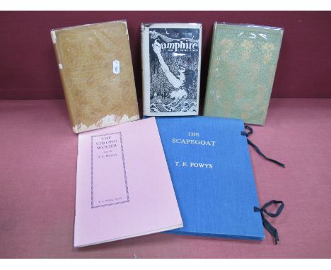 Powys [John Cowper]: Odes and Other Poems, first edition, pub by William Rider and Son, 1896, 'Samphire', pub by Thomas Seltz