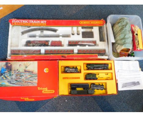 A Hornby electric OO gauge electric train set, LMS Express Passenger, with a 'Duchess of Sutherland' engine, 4-6-2, 6233, inc