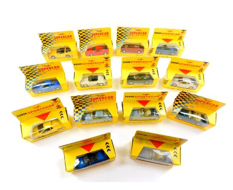 Maisto die cast Super Car and Sports Car Collection vehicles, boxed, including a Corvette ZR1, Lamborghini Diablo, Ferrari F4