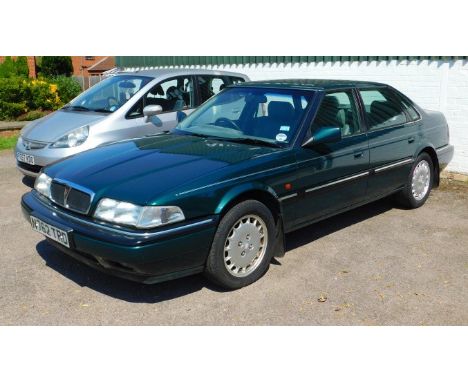 A Rover Sterling, 4 door saloon, 2675cc, petrol, in green, registration number N762 TRD, approx 74,000 miles, first registere