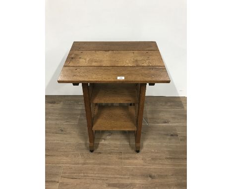 SOLID OAK LIBRARY STEP TABLE