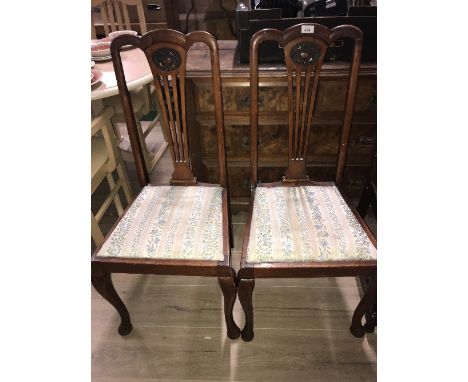 3+2 VINTAGE OAK DINING CHAIRS