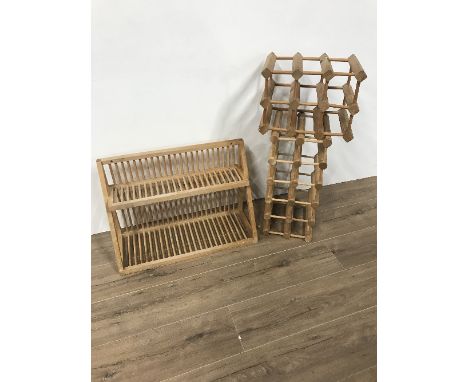 PLATE RACK &amp; 2 WINE RACKS