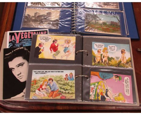 2 postcard albums
