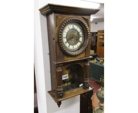 Small Edwardian wall clock