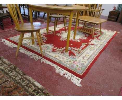 Large patterned wool carpet