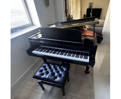 K.Kawai, 200l Black lacquered GL30 Aria model grand piano, AR2 serial number 2750346. 150CM X 166CM X 102CM (PLEASE BE AWARE 