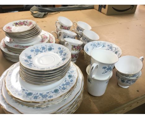 Colclough porcelain tea sets including plates, cups, saucers etc. This lot cannot be posted. NO RESERVE