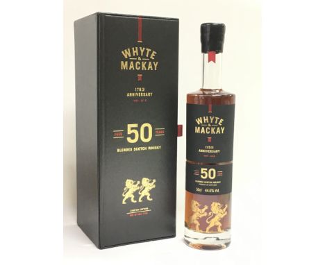 A boxed Whyte & Mackay 175th Anniversary aged 50 years blended scotch whisky. This lot cannot be posted