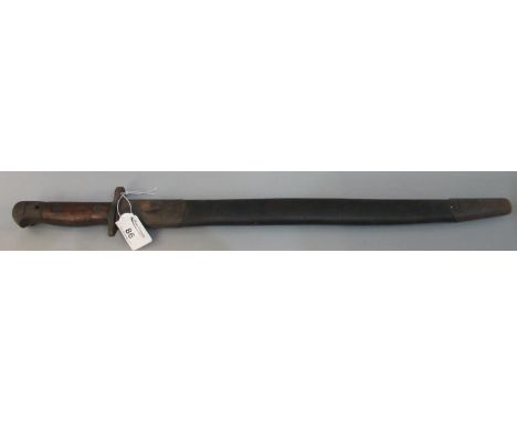 British First World War Enfield bayonet and scabbard dated 1907. (B.P. 21% + VAT) 