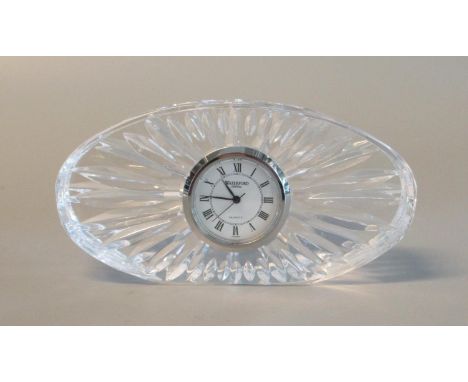 Waterford crystal quartz mantel clock in original box. (B.P. 21% + VAT) 