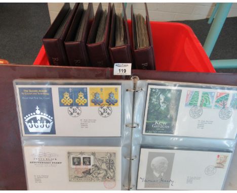 Great Britain collection of First Day Covers, 1988 to 2002 period, in six Royal Mail stamp albums.(B.P. 21% + VAT) 