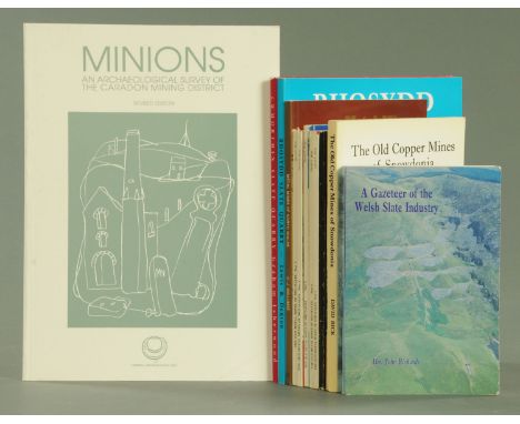 Thirteen volumes on mining in Wales, "Minions &amp; Archaeological Survey of The Caradon Mining District" by Adam Sharp (1993