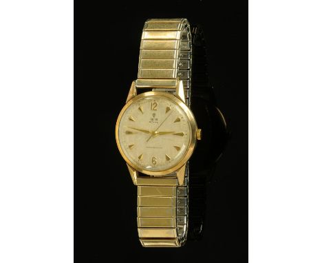 A Tudor Royal gentleman's wristwatch, manual with baton markers and in gold coloured metal case, diameter 34 mm (see illustra